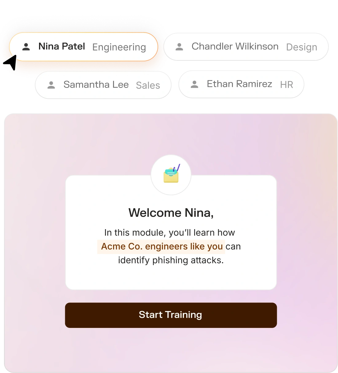 adaptive dashboard UI