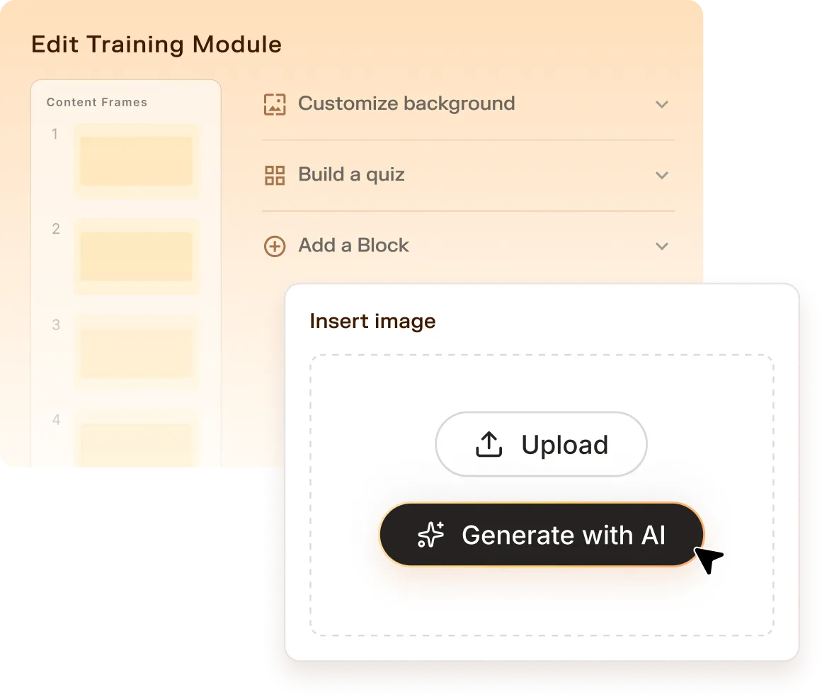 adaptive dashboard screenshot showing how to generate content with ai