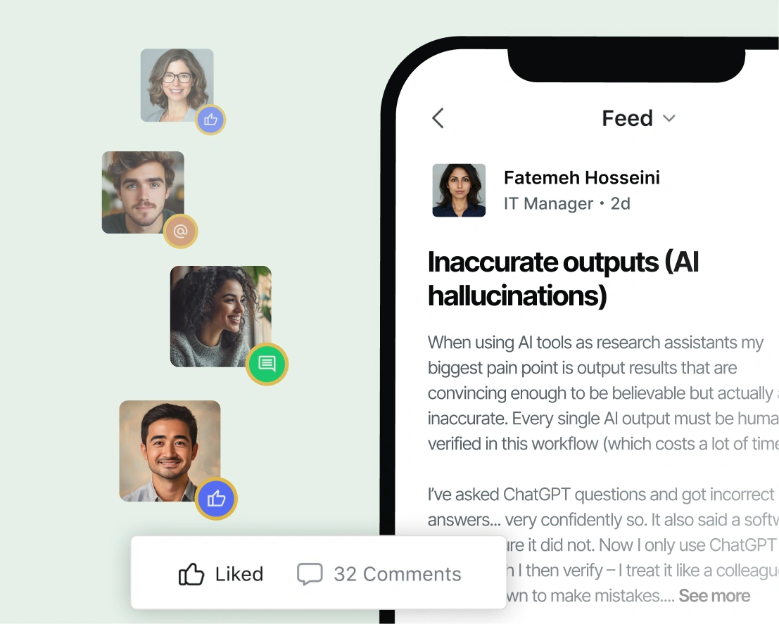 Help Desk: Post blockers or questions, get insights from hundreds of peers.