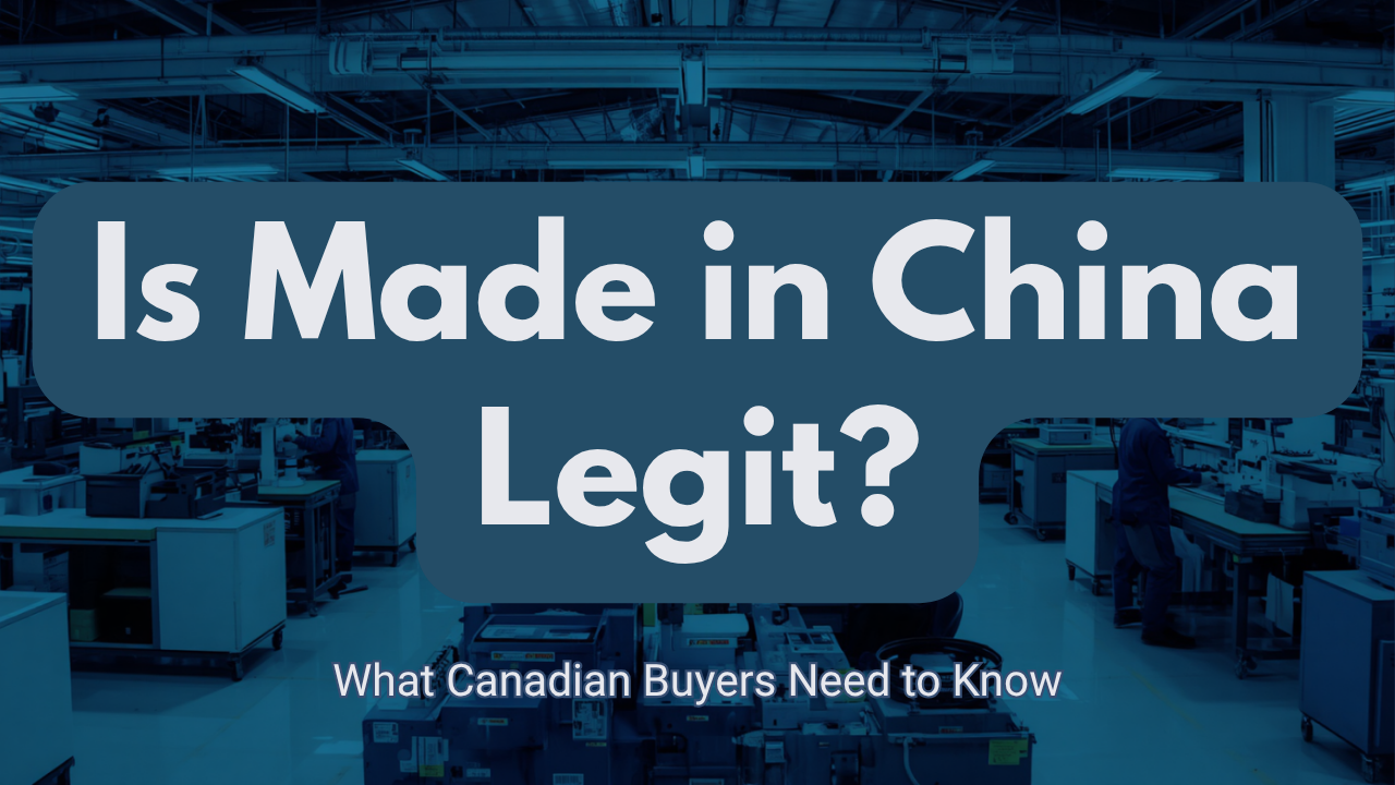 Products labeled Made in China showing quality manufacturing
