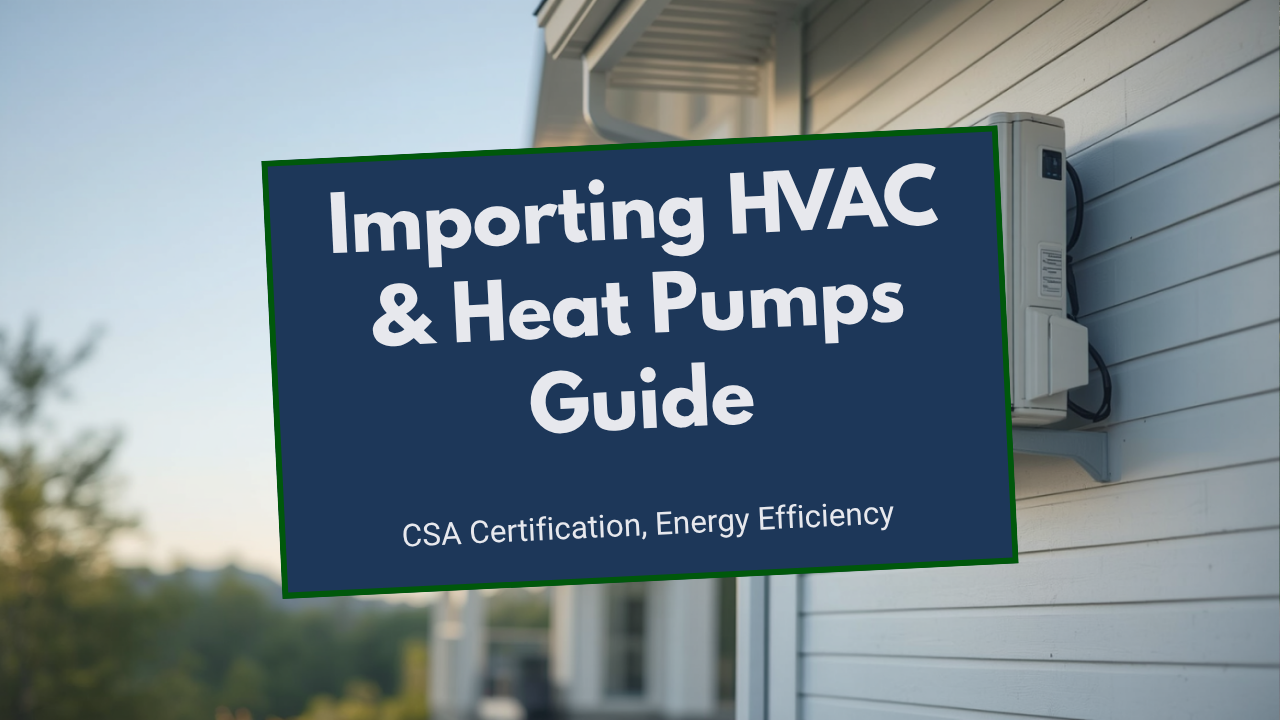 Canadian business importing heat pump and HVAC climate control products from China