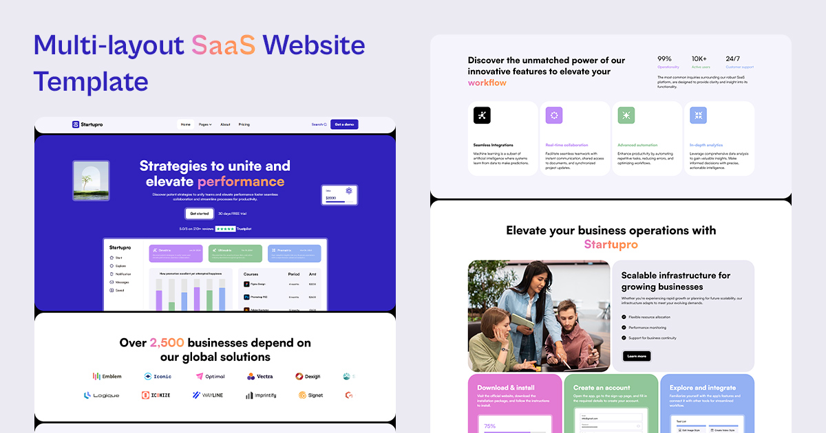 Sections & Components | Startupro - Webflow Ecommerce website template