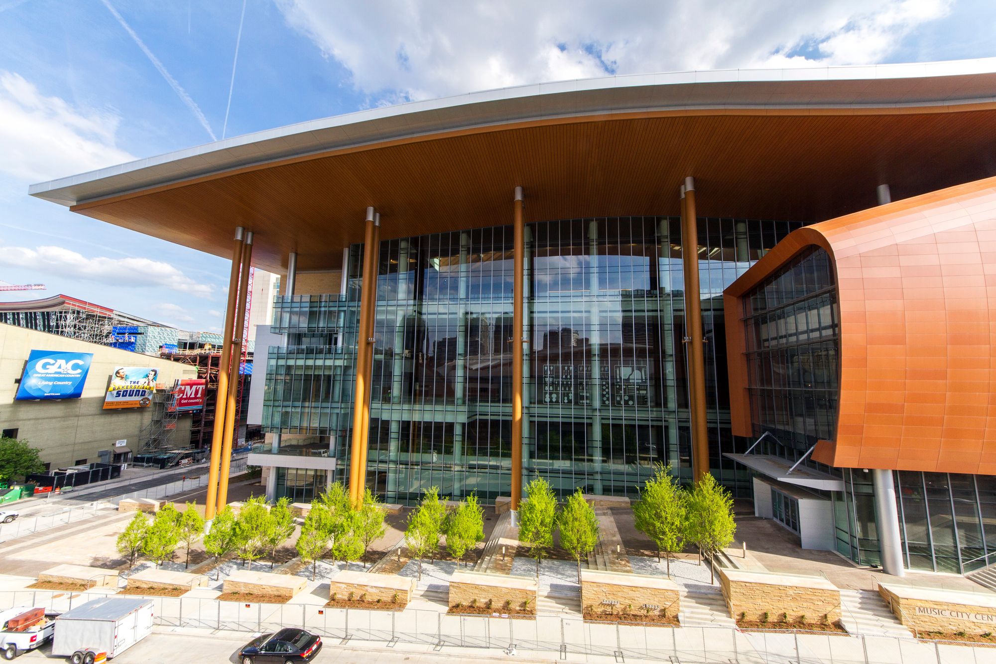 Front view of Nashville's Music City Center