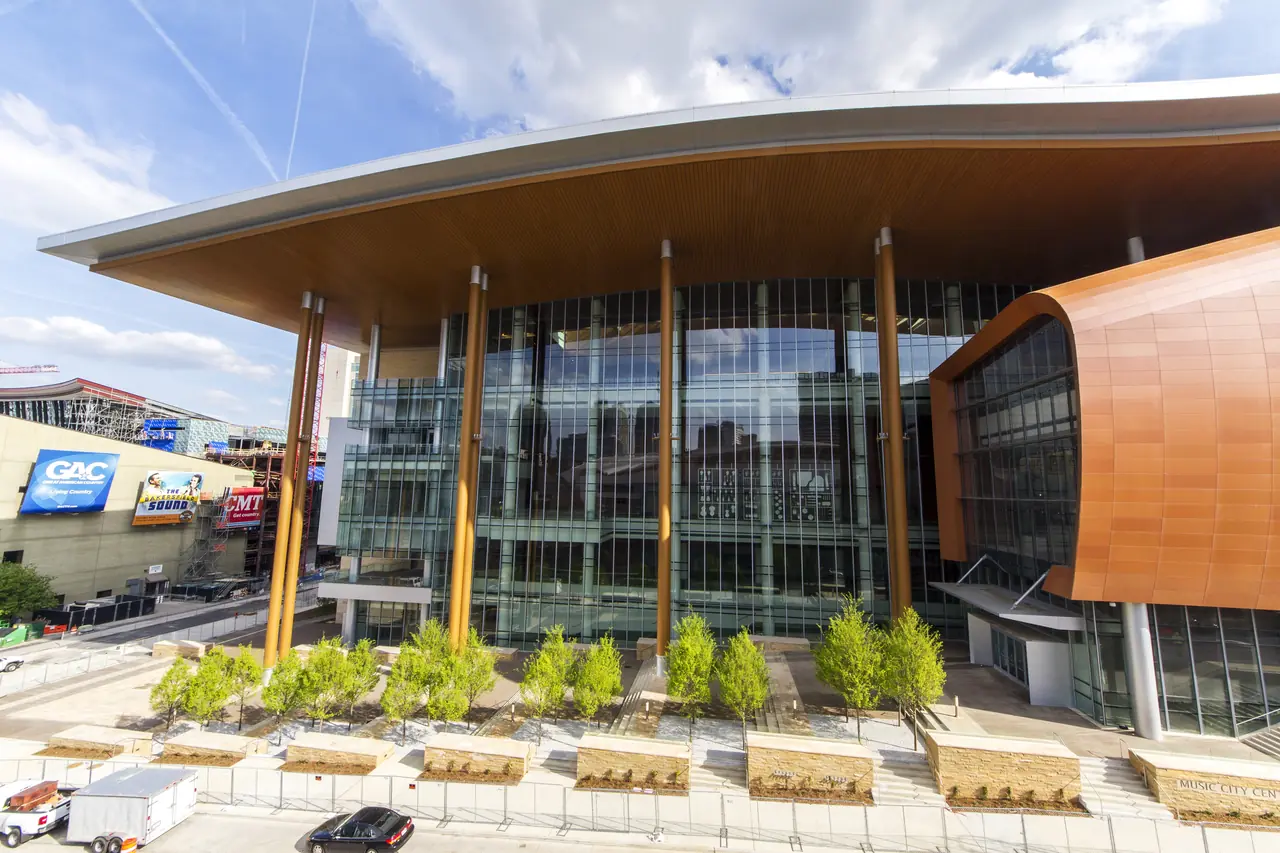 Front view of Nashville's Music City Center