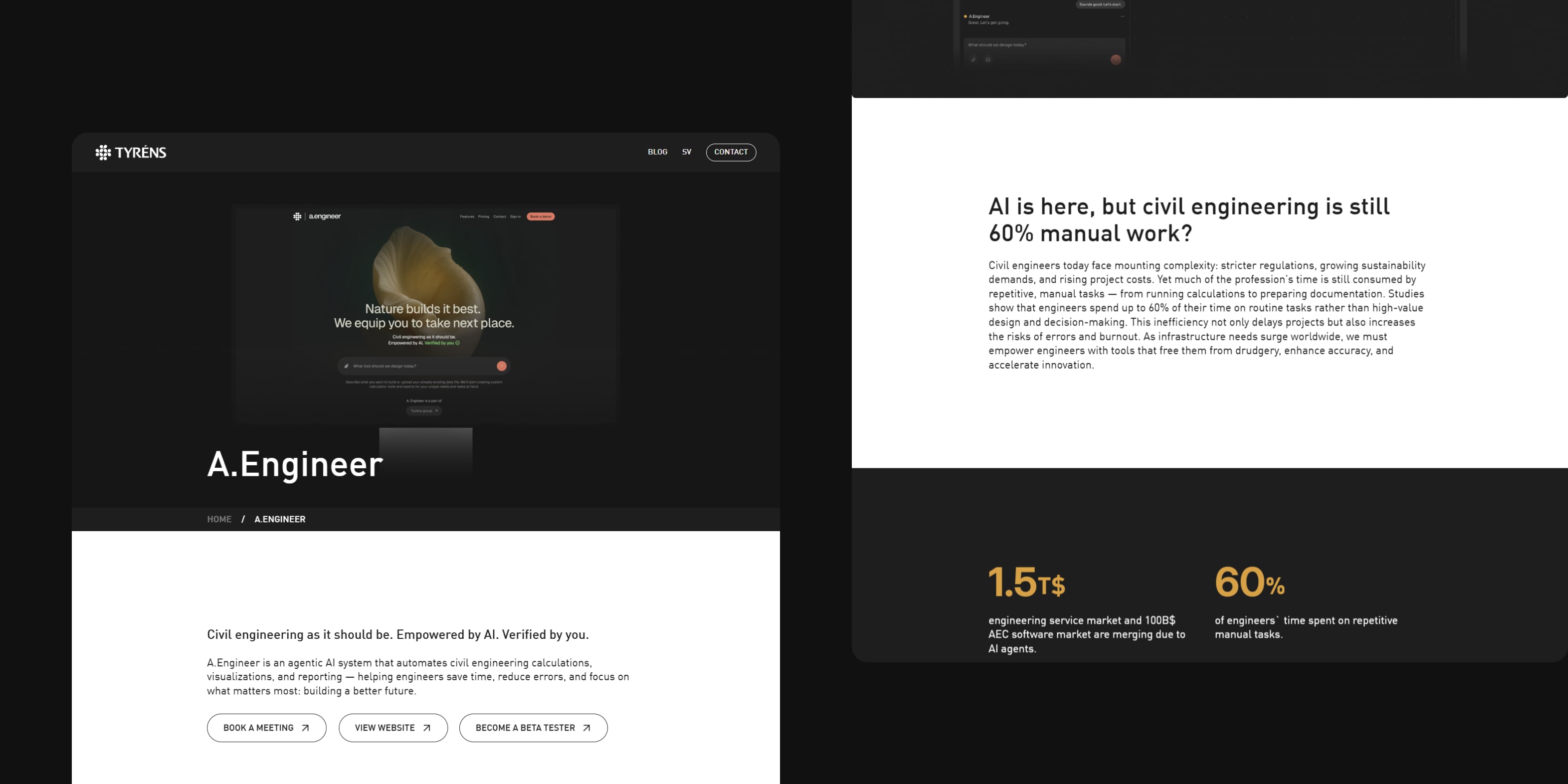 Översikt av A.Engineer – AI-plattform för civilingenjörer