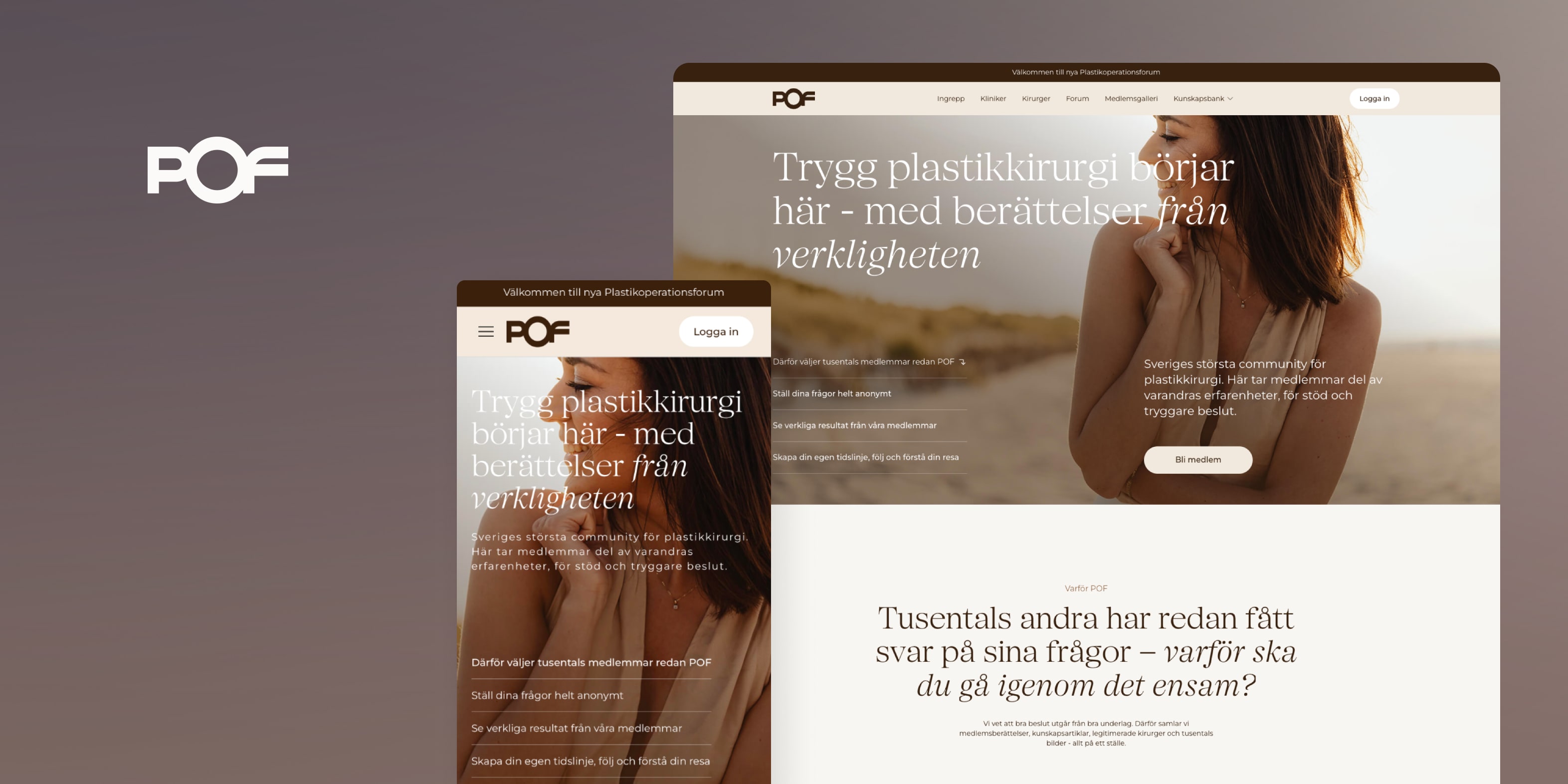 Responsiv plattform byggd med Next.js och Laravel för mobil och desktop