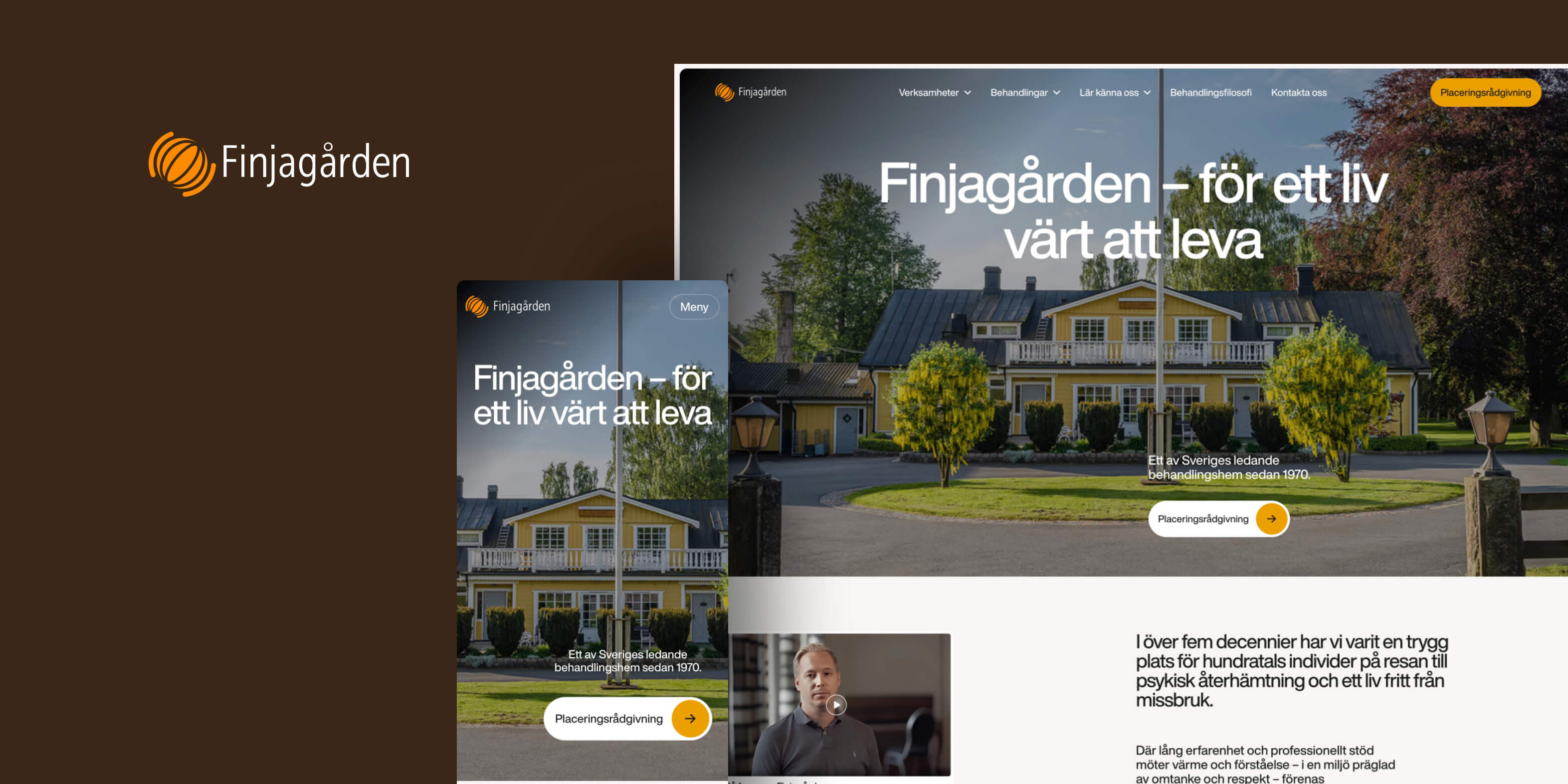 Good Guys bygger Webflow-hemsida för Finjagårdens behandlingshem
