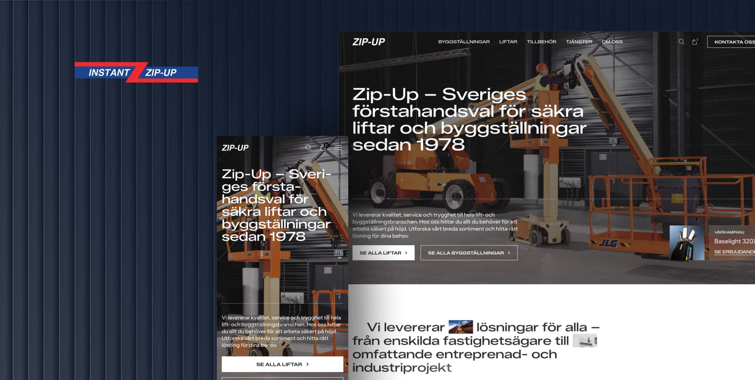 Zip-Up ny hemsida i Webflow – komplett redesign och CMS-struktur