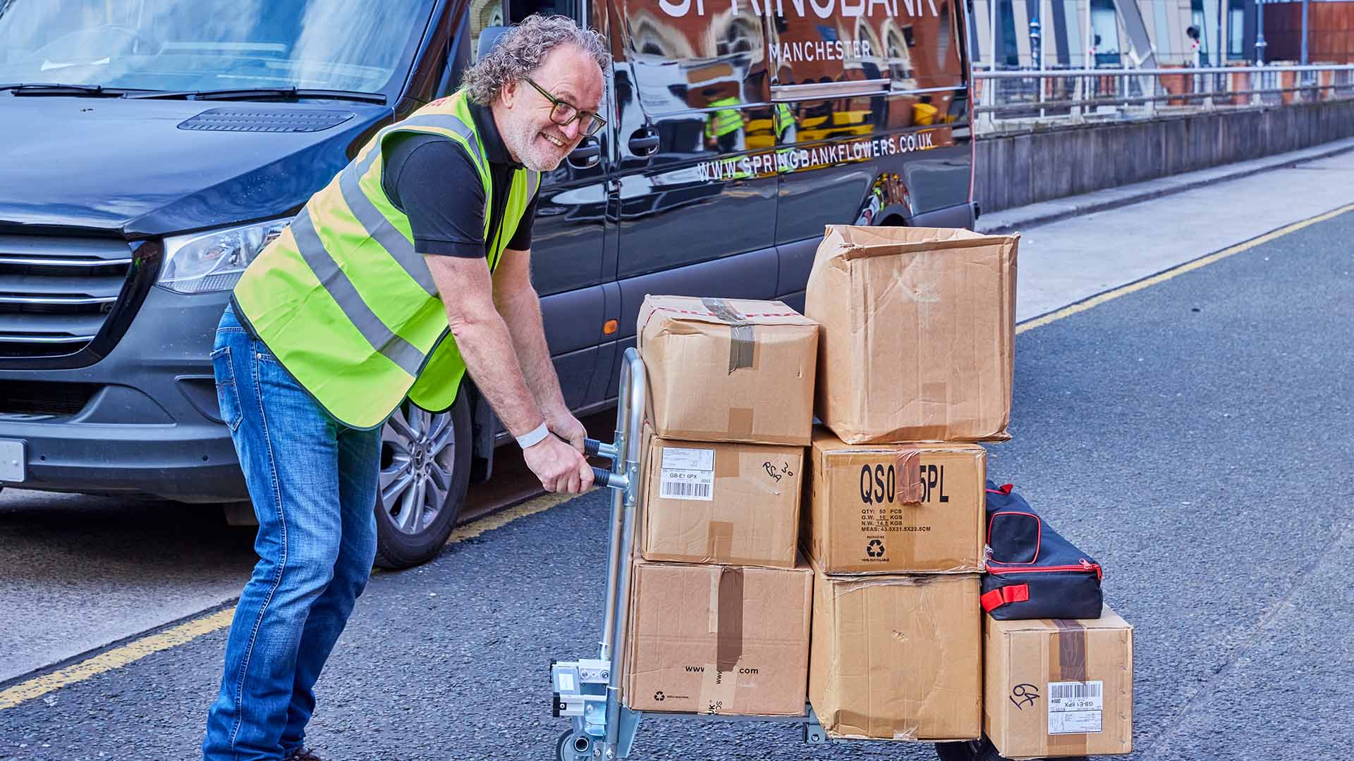 brandformula team discussing the build of a conference stand
