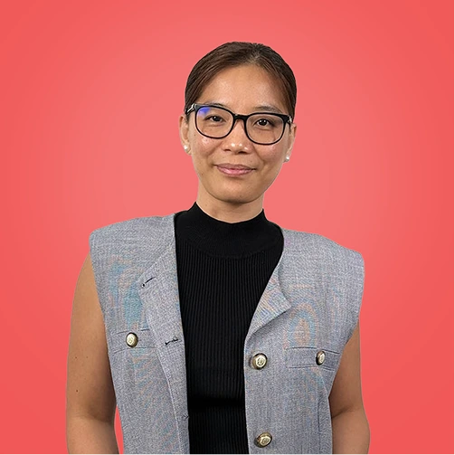 A studio photo of Catherine Palomo
