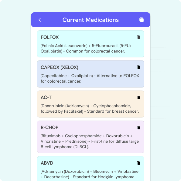 Marvix AI trained on oncology terms with >99% accuracy for drugs, regimens, biomarkers, and diagnoses.
