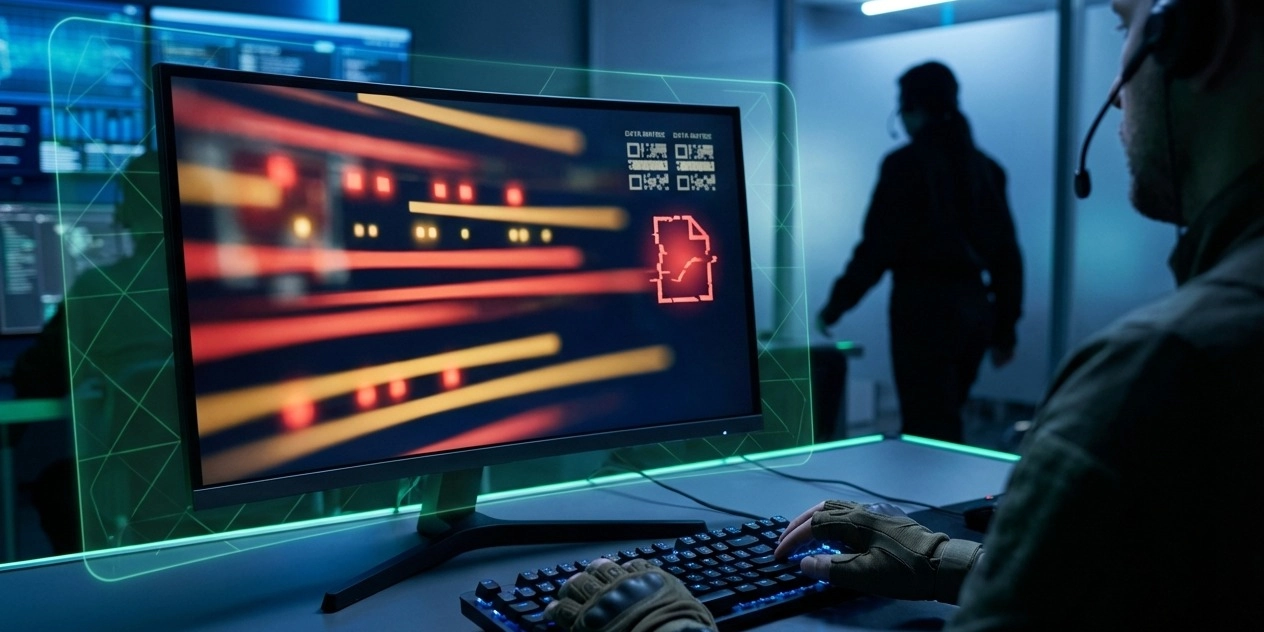 A set of hands holding a secure financial mobile device, symbolizing protection against financial security breaches.