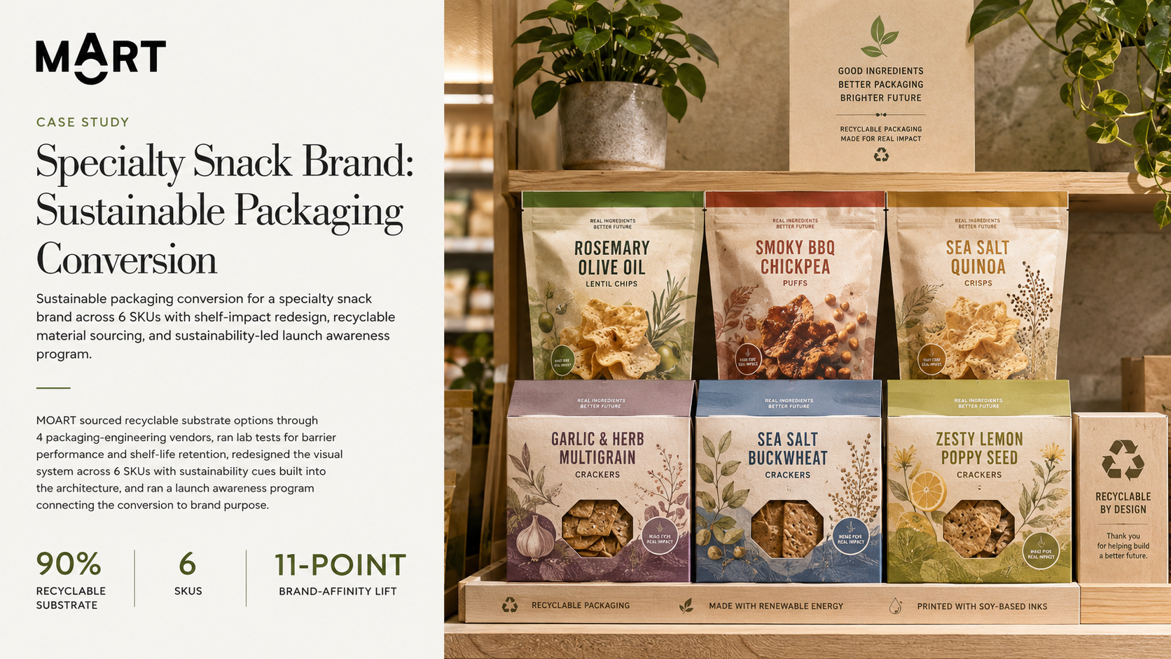 Specialty Snack Brand: Sustainable Packaging Conversion From Multilayer to Mono-Material
