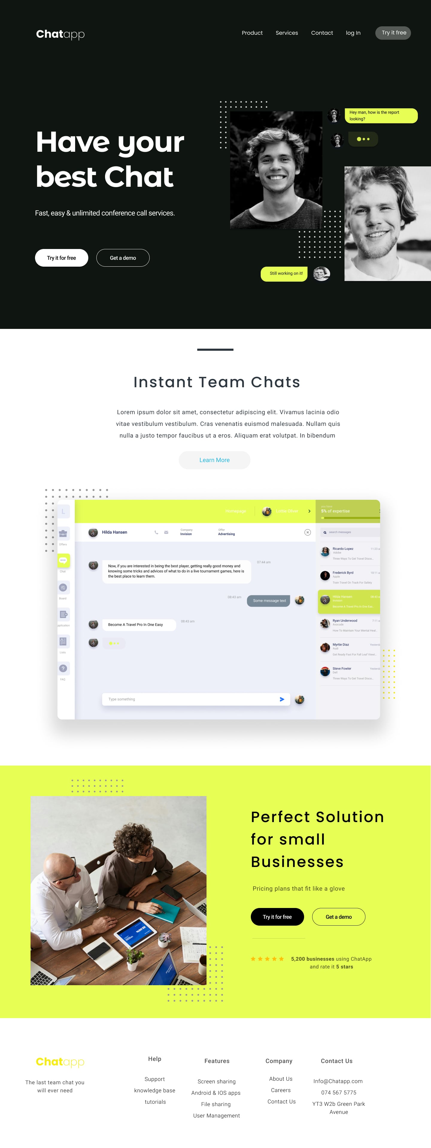 A screenshot of web page