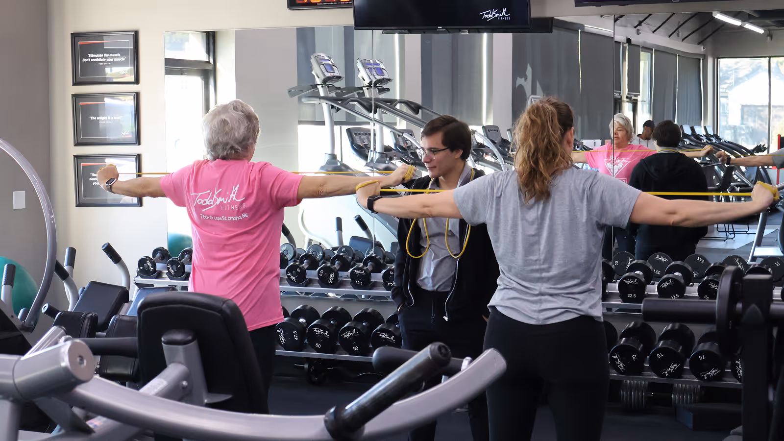 micro-group session at Todd Smith Fintess gym, Omaha