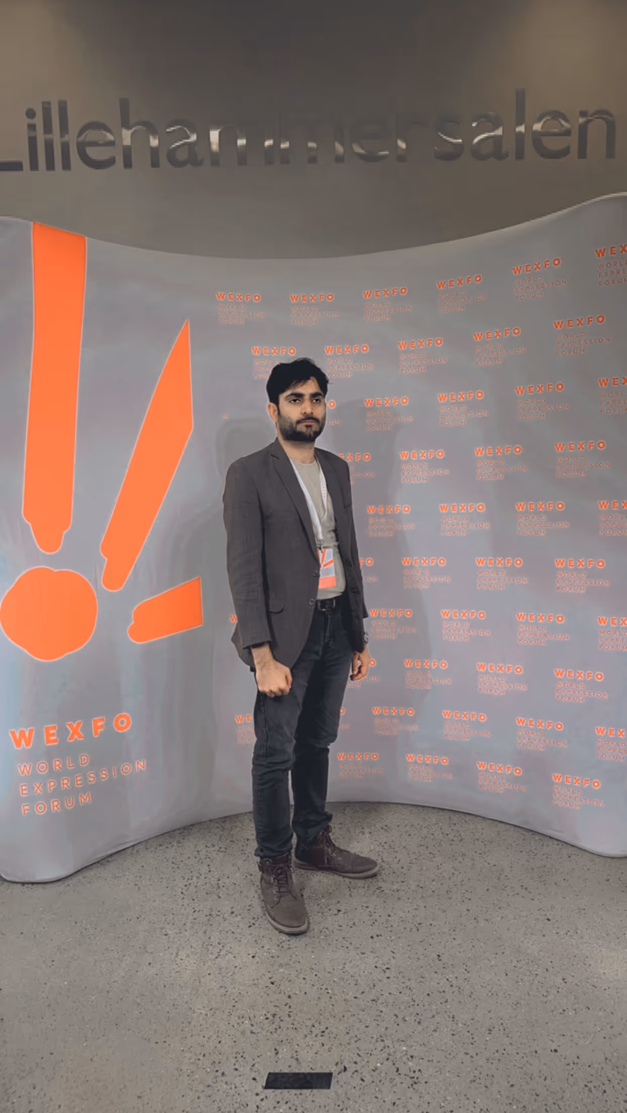 Shoaib Durrazai at WEXFO in Lillehammer. Photo: Private.