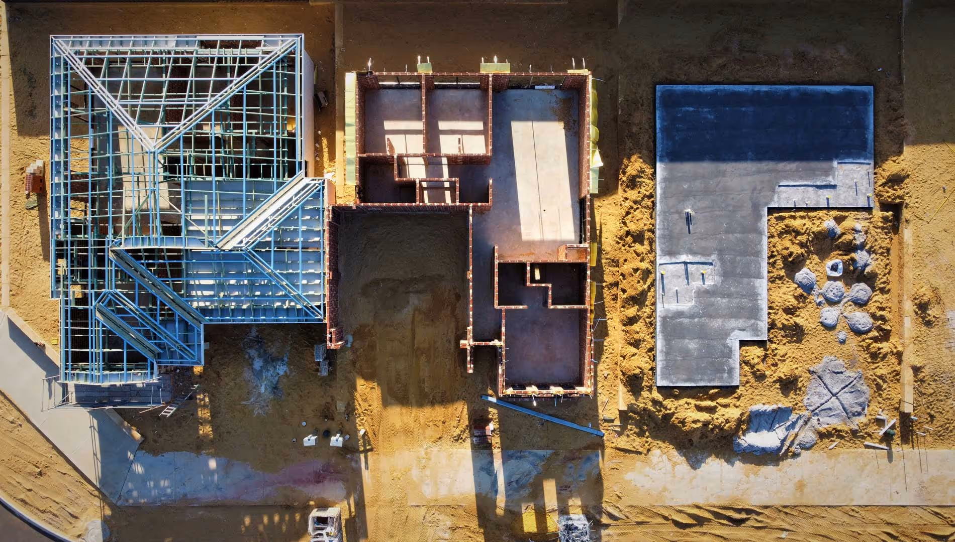 new build house foundation in London