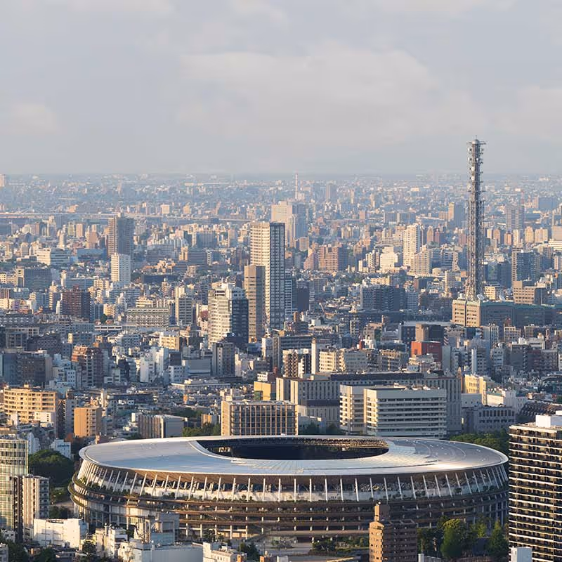 skyline of tottenham with stadium in view