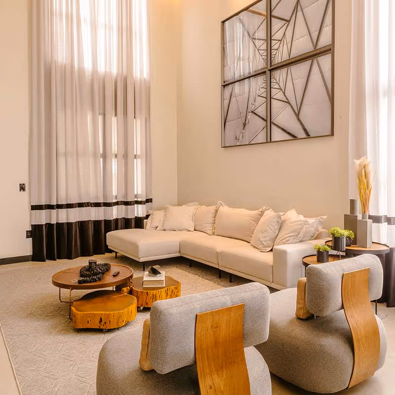 modern refurbished interior of a tall flat in hammersmith
