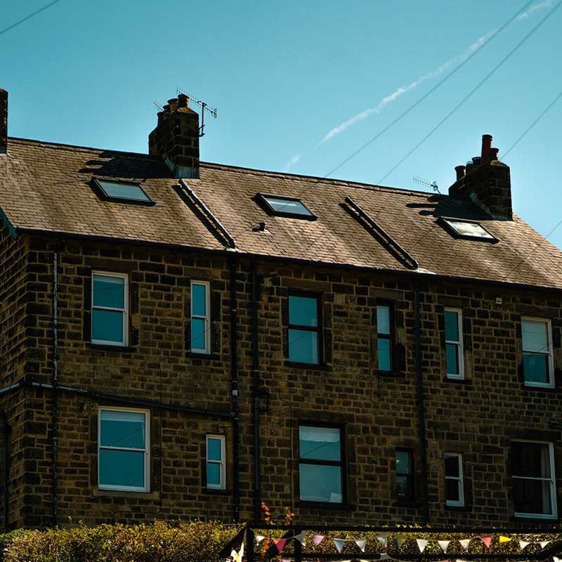 semi-detached row of houses in brentford