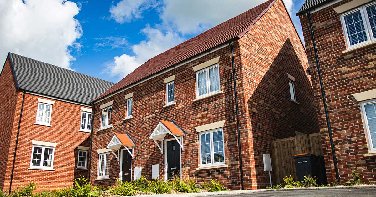 new residential development, brick houses in london