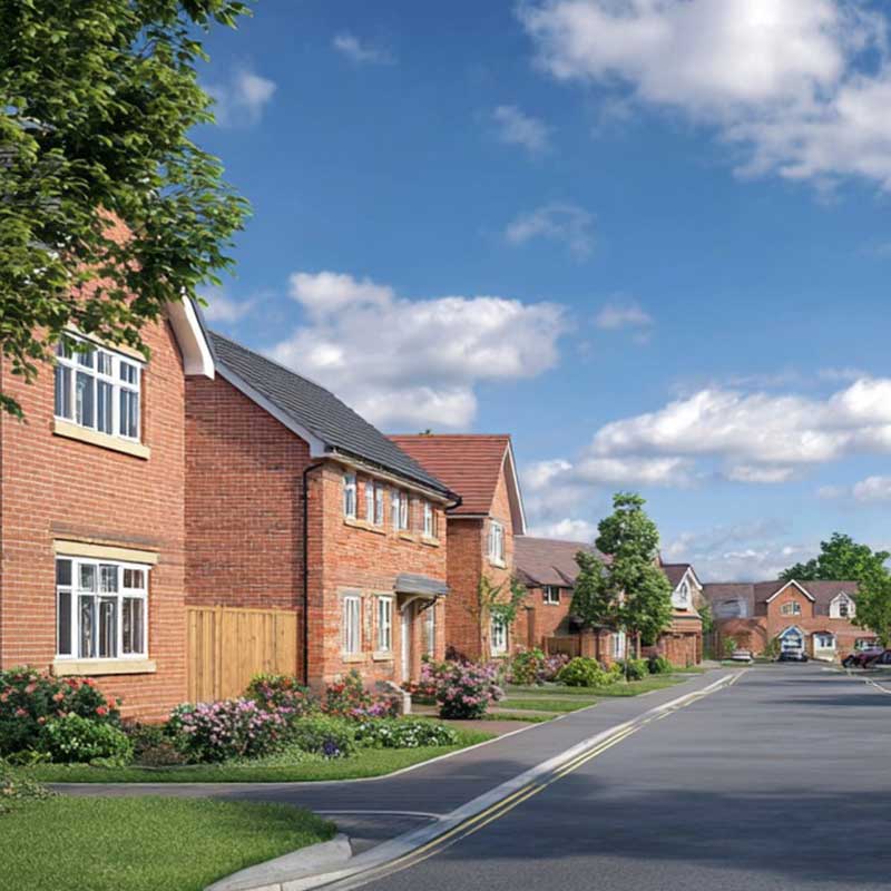suburban residential new builds in croydon, london