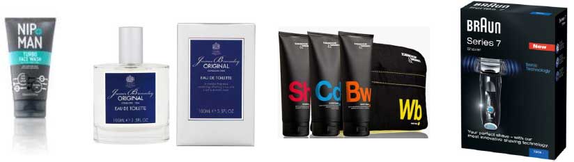 Male grooming products for Father's day