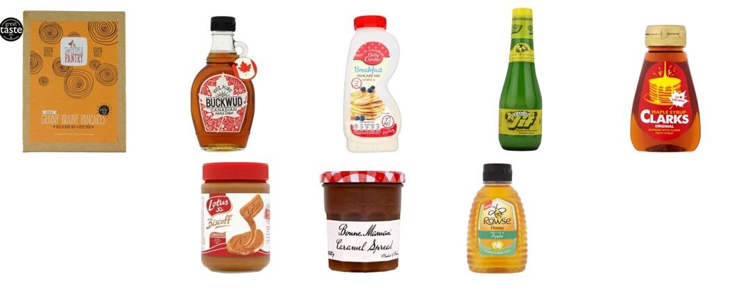 Assorted pancake making products