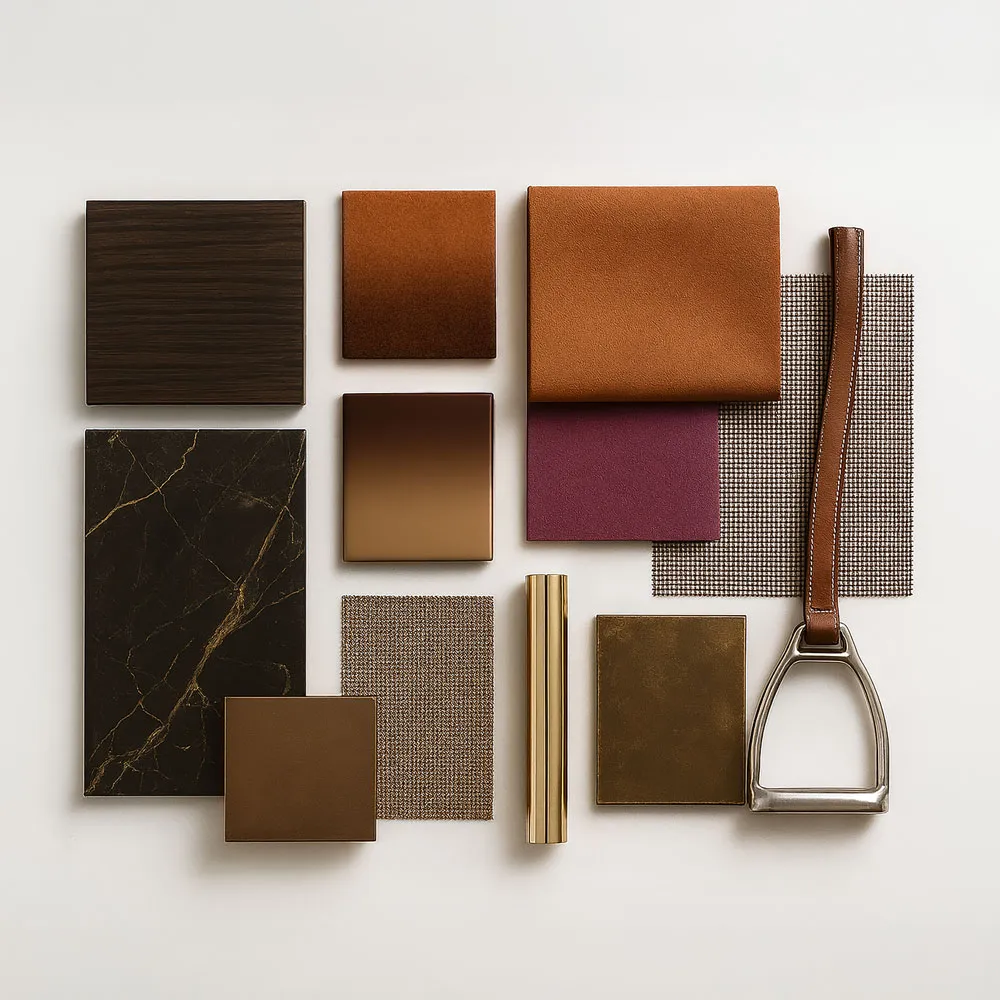 le nuove tendenze delle finiture in ottone bronzato invecchiato Delabrè per l'interior design