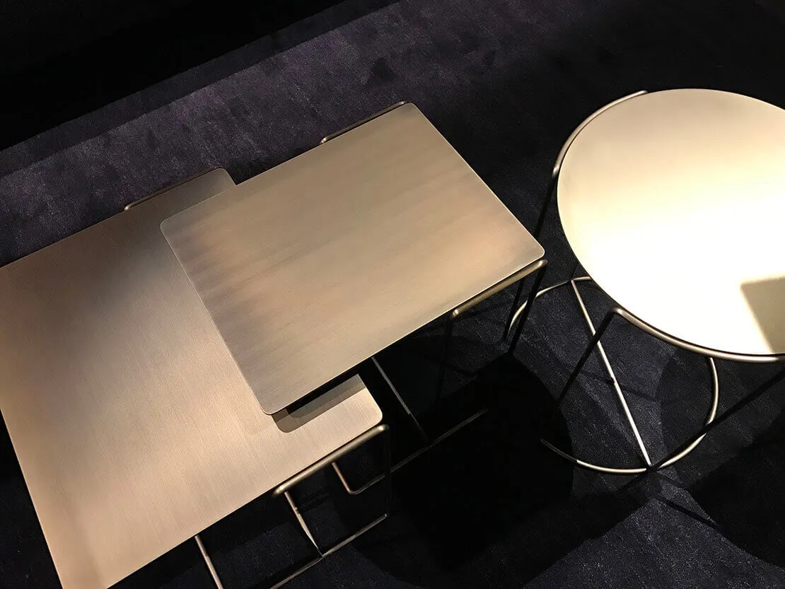 Serie Layer, Effetto Ottone Bronzato Spazzolato.