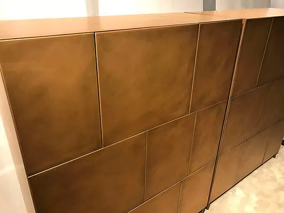 Effetto Ottone Bronzato Vintage, Utilizzo da Interno.