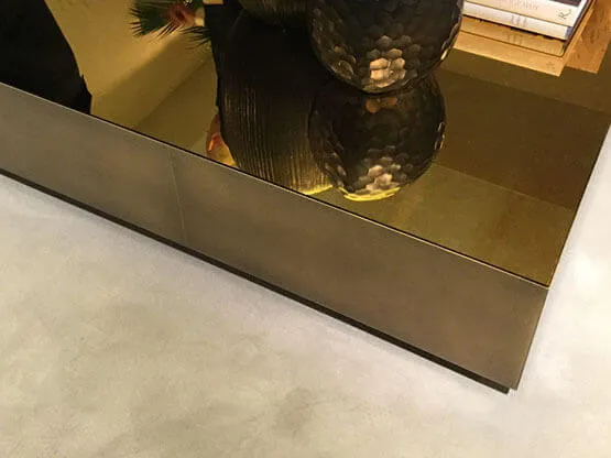 Effetto Ottone Bronzato Vintage, Coffee Table.