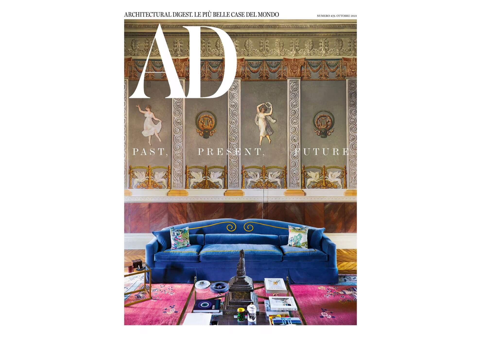 Architectural Digest cover showcasing MOLTENI, VERNICI special paints design aesthetic