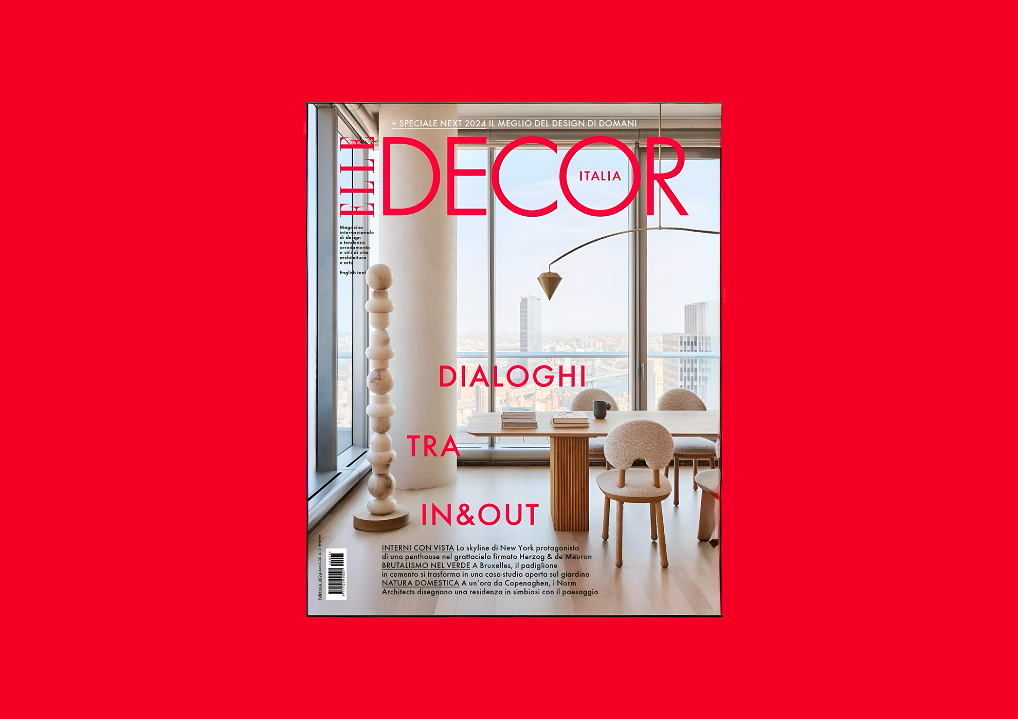 Couverture ELLE DECOR Italia avec MOLTENI-VERNICI, peintures spéciales intérieures