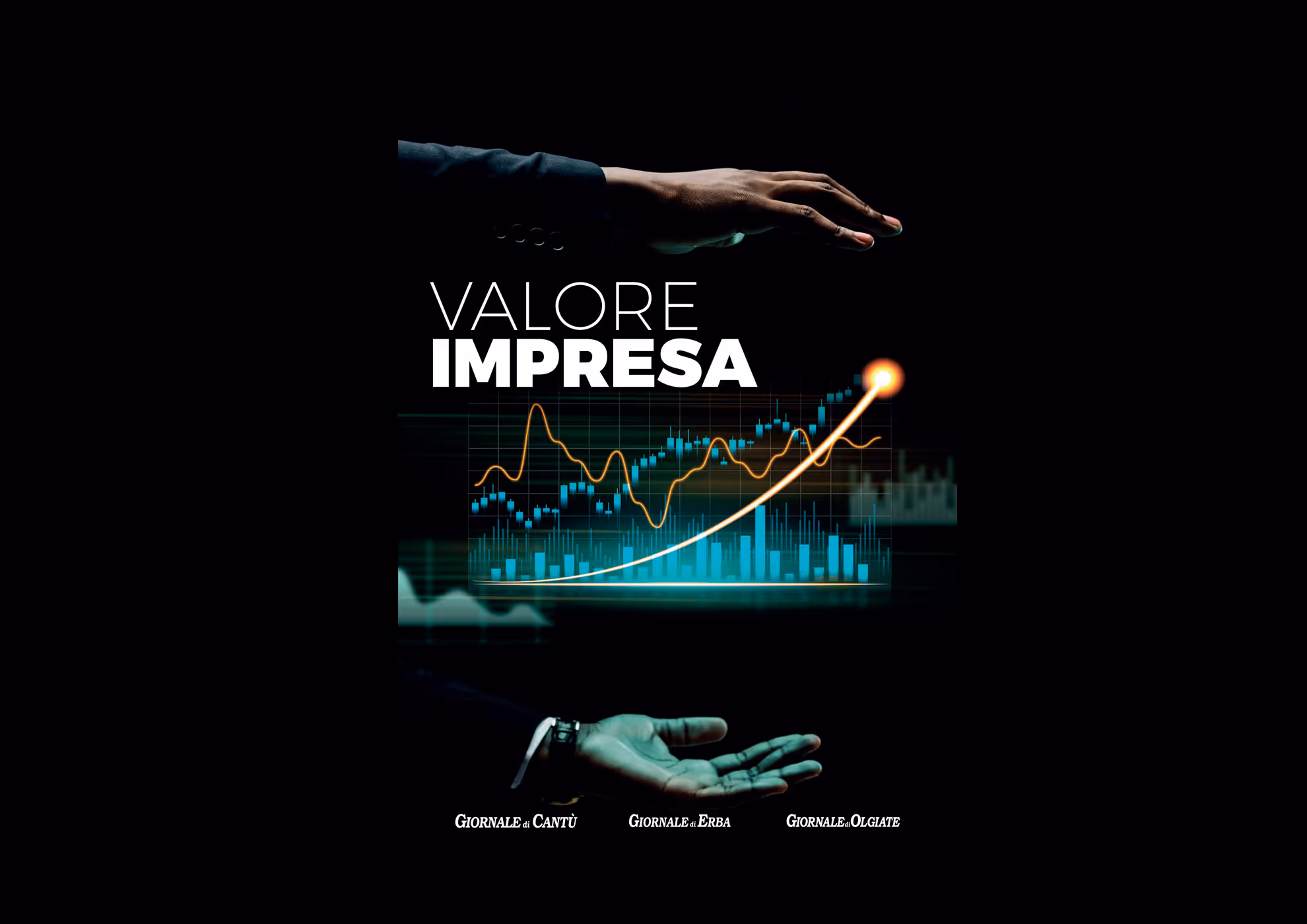 Grafico di crescita aziendale con mani MOLTENI, VERNICI imprese in evoluzione