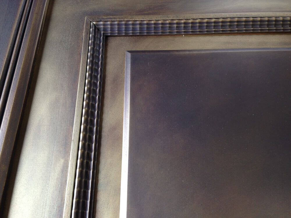 MOLTENI VERNICI special paints metallic frame with intricate textured border