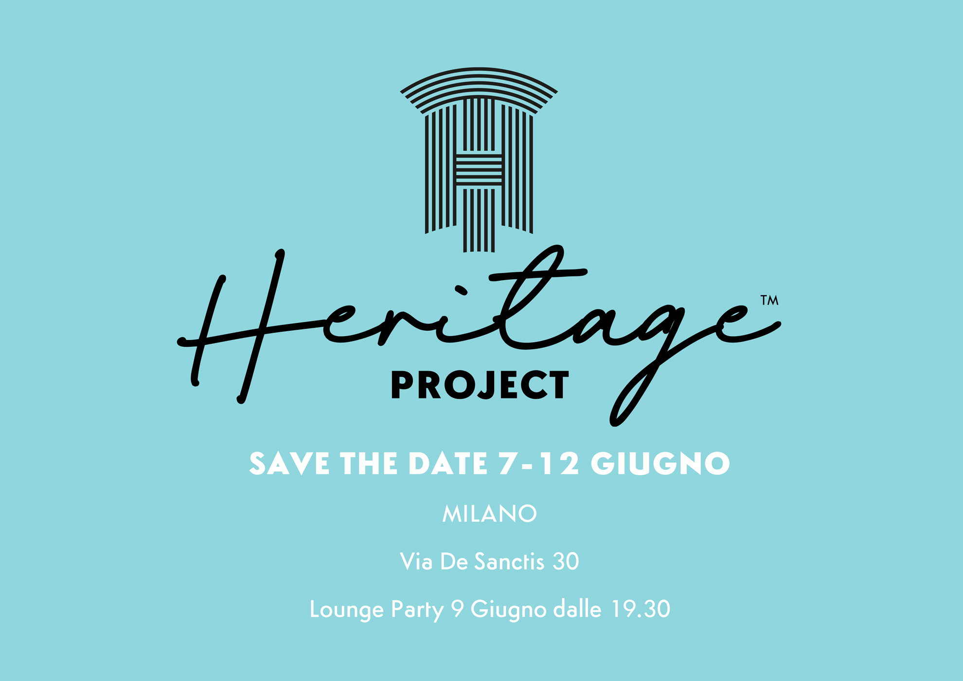 Heritage Project event poster with MOLTENI, VERNICI special paints in Milano