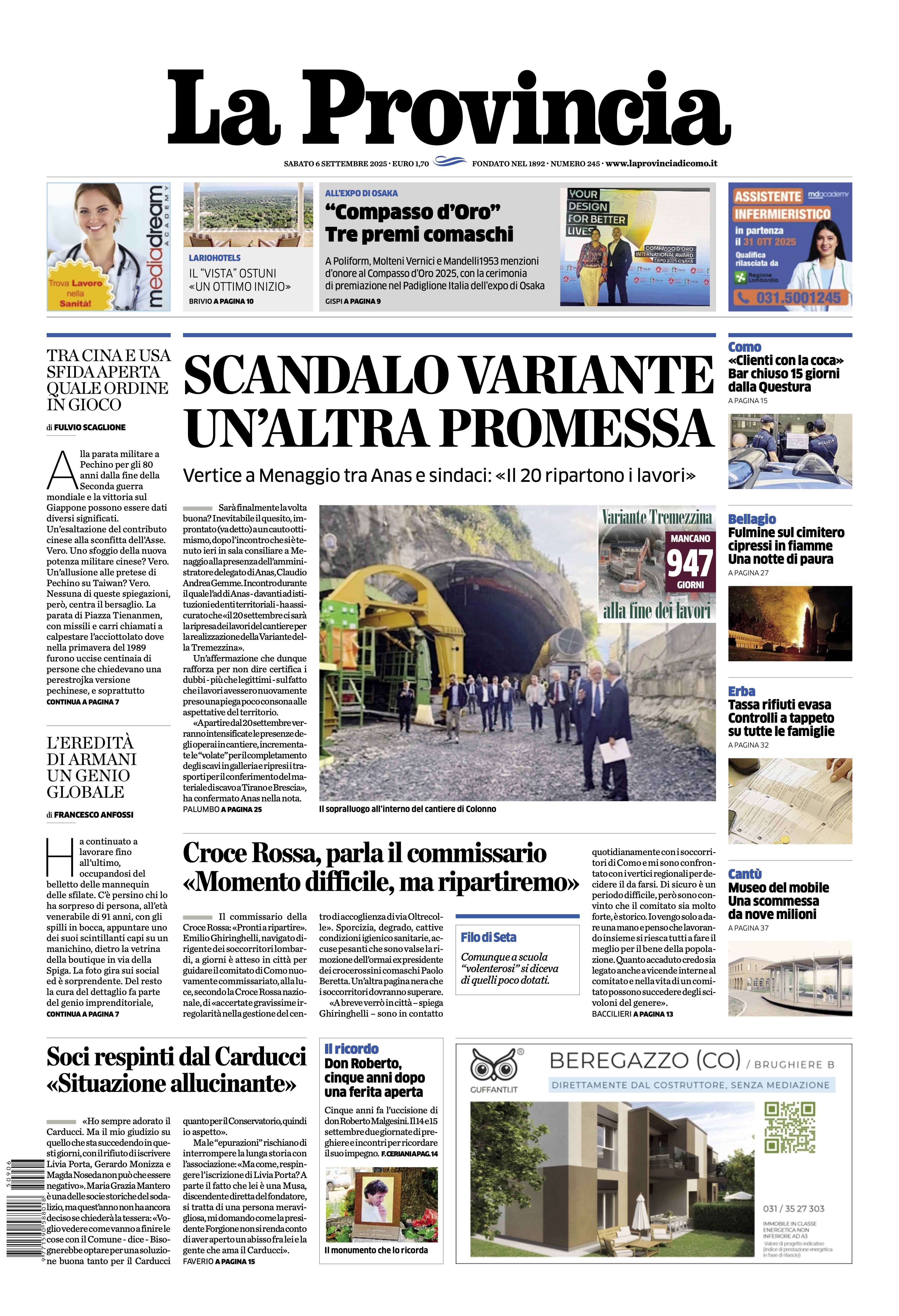 LA PROVINCIA DI COMO