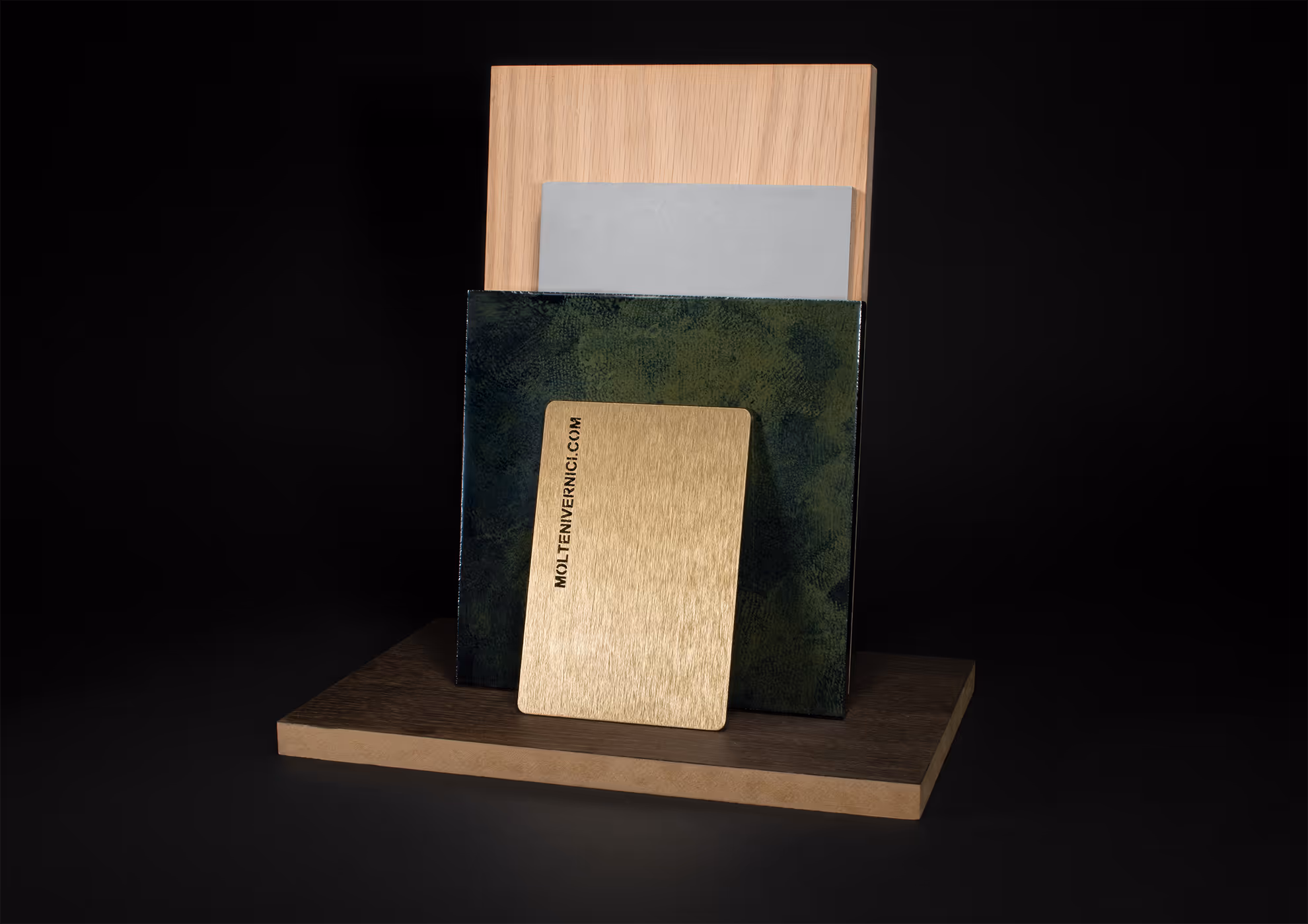 MOLTENI-VERNICI special paints and finishes color swatch display