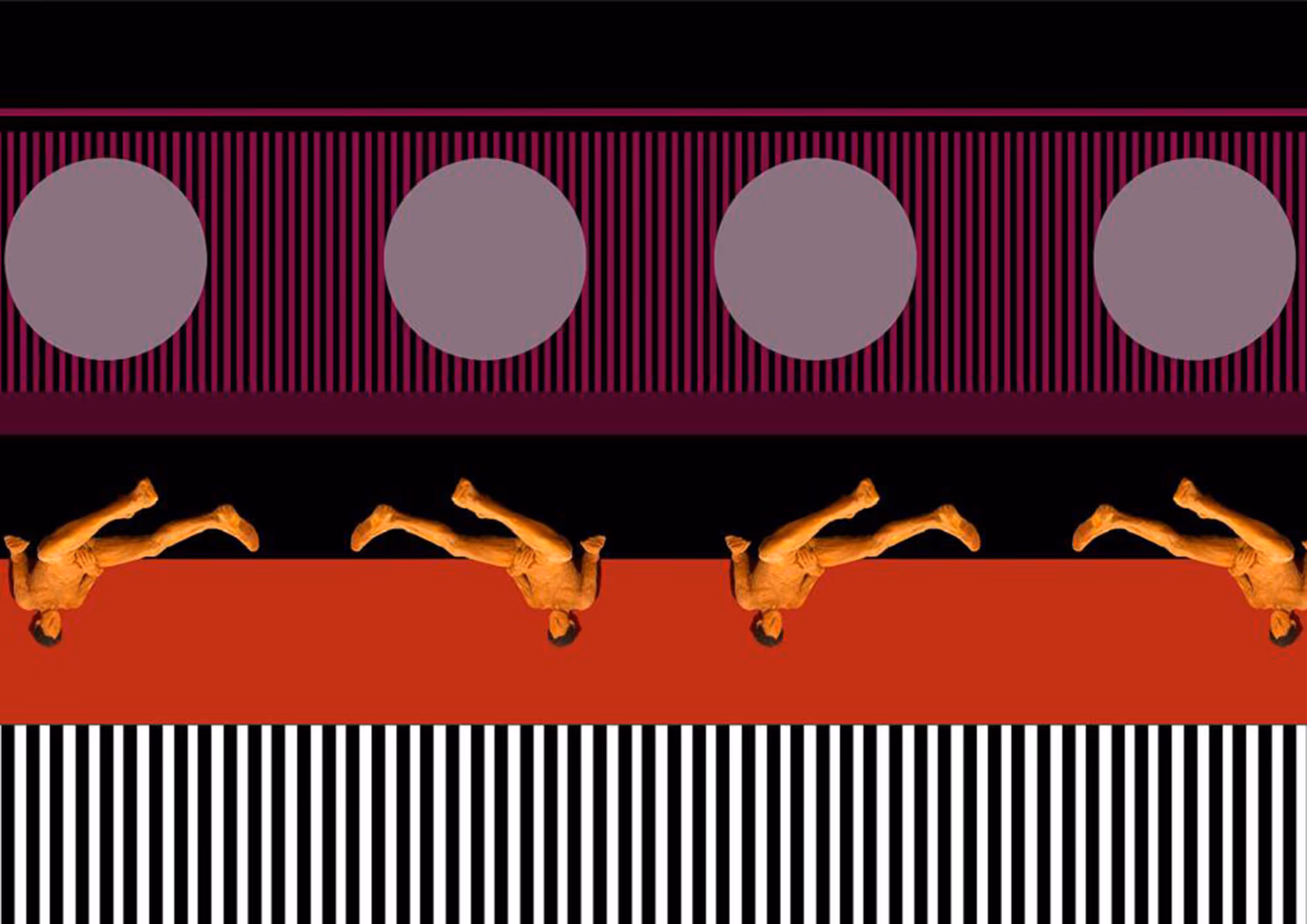 MOLTENI-VERNICI special paint ad with stylized golden figures