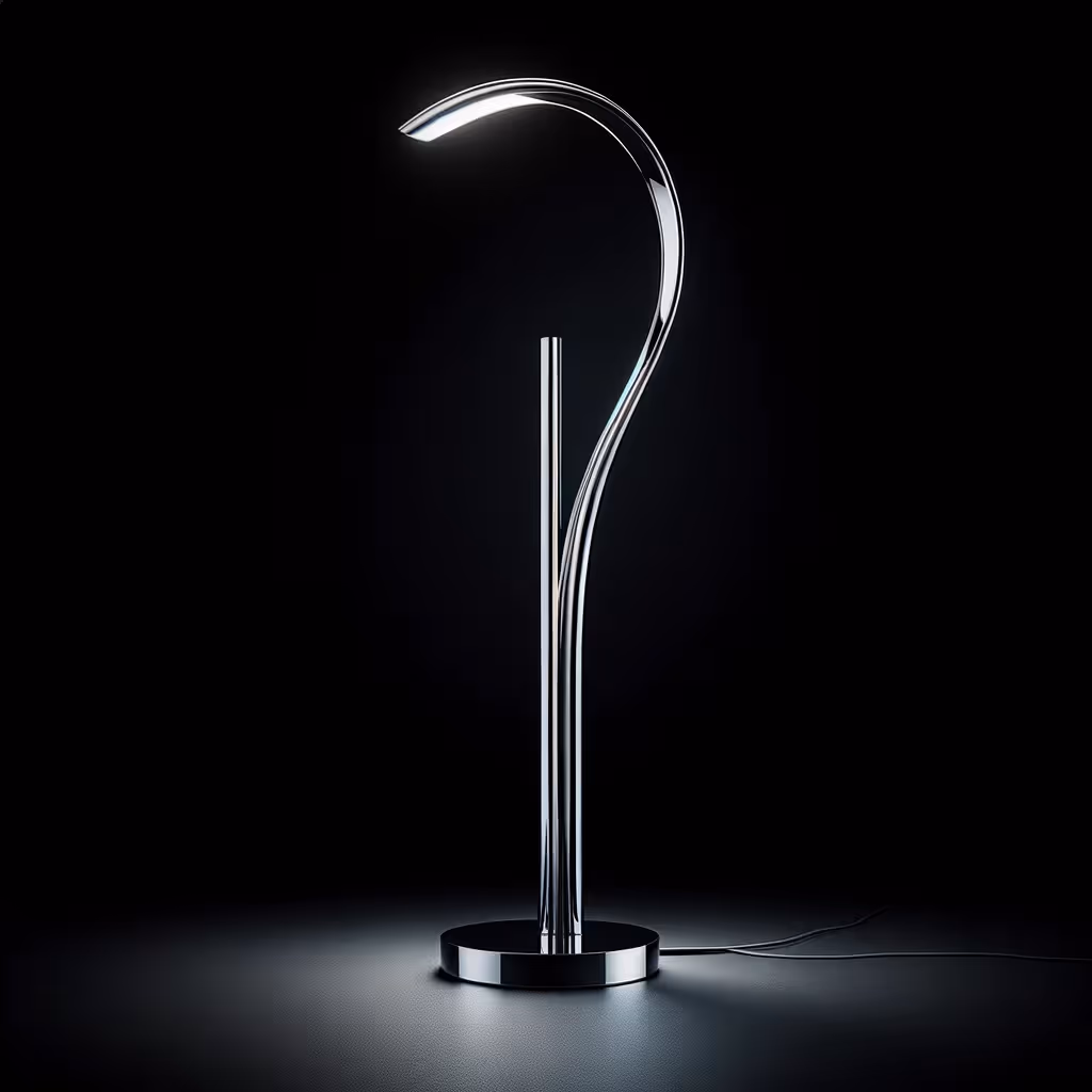 Sleek MOLTENI-VERNICI special paint desk lamp with curved design
