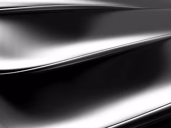 MOLTENI-VERNICI special paint creates sleek, metallic curved surface with elegant lines