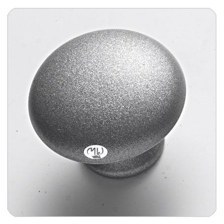 MOLTENI-VERNICI Silberner Möbelknopf mit elegantem Design, Sonderausführungen