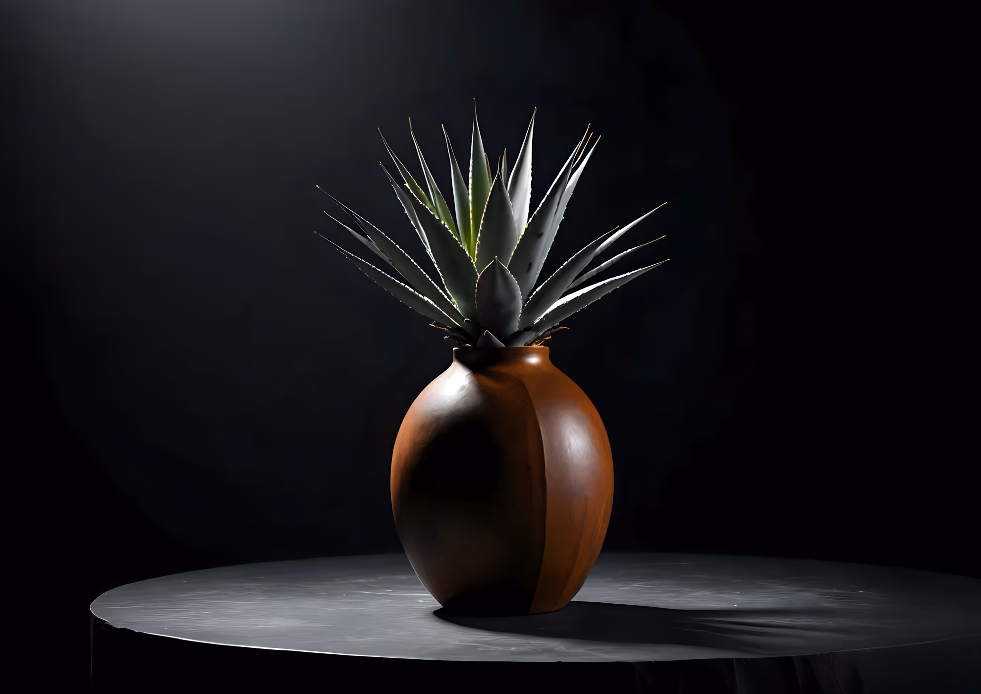 MOLTENI-VERNICI Spezialfarbe für die Architektur: Agave in brauner Vase