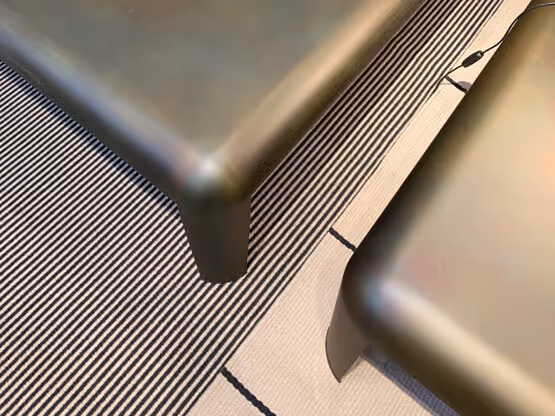 Pintura con efecto metálico abstracto de Molteni-Vernici, líneas y curvas