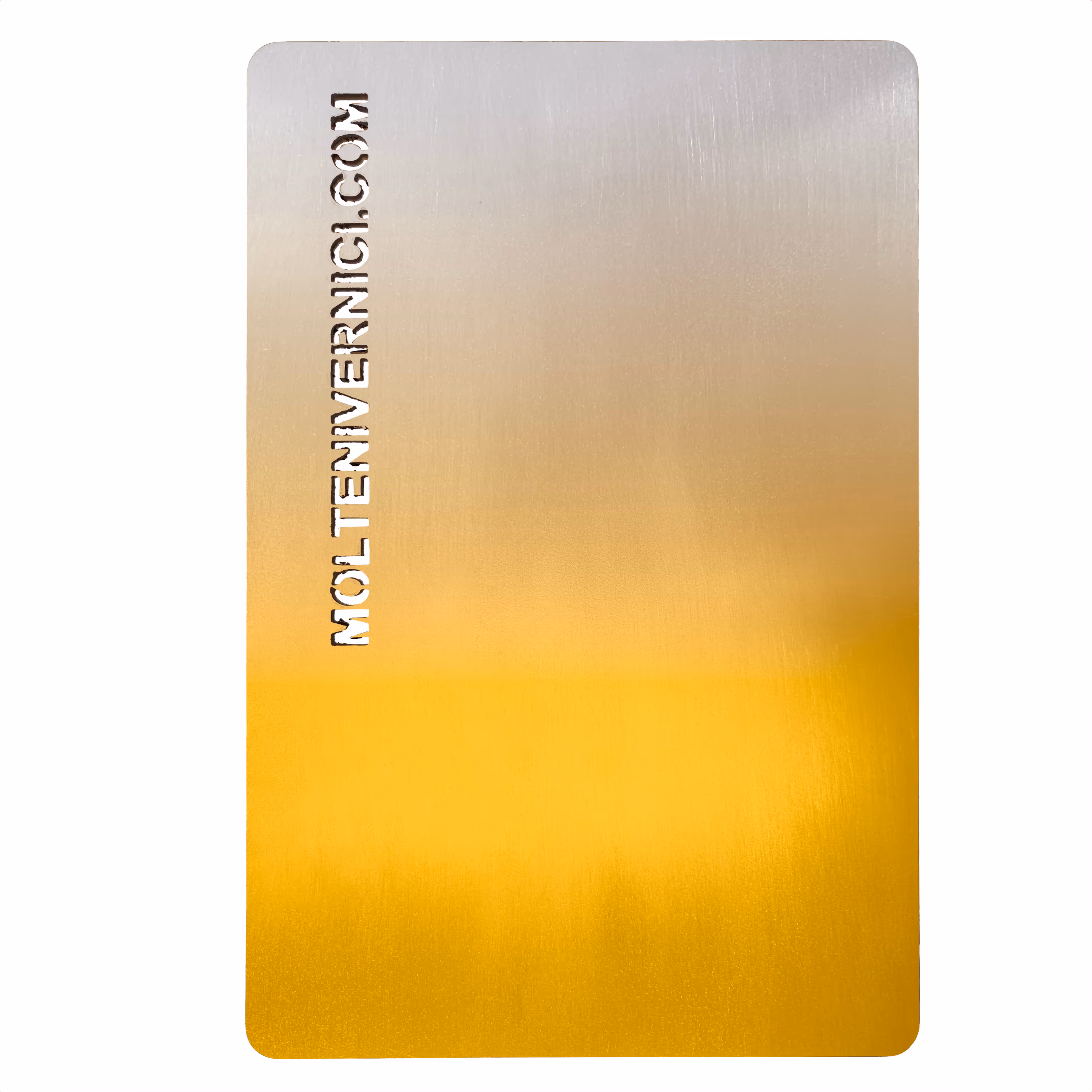 MOLTENI-VERNICI Spezialfarbe für die Architektur, gelb-silbriges Farbmuster