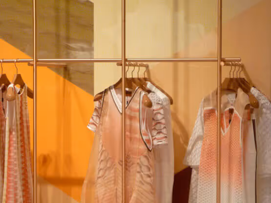 Esempi di verniciatura MOLTENI-VERNICI su appendini di abbigliamento elegante