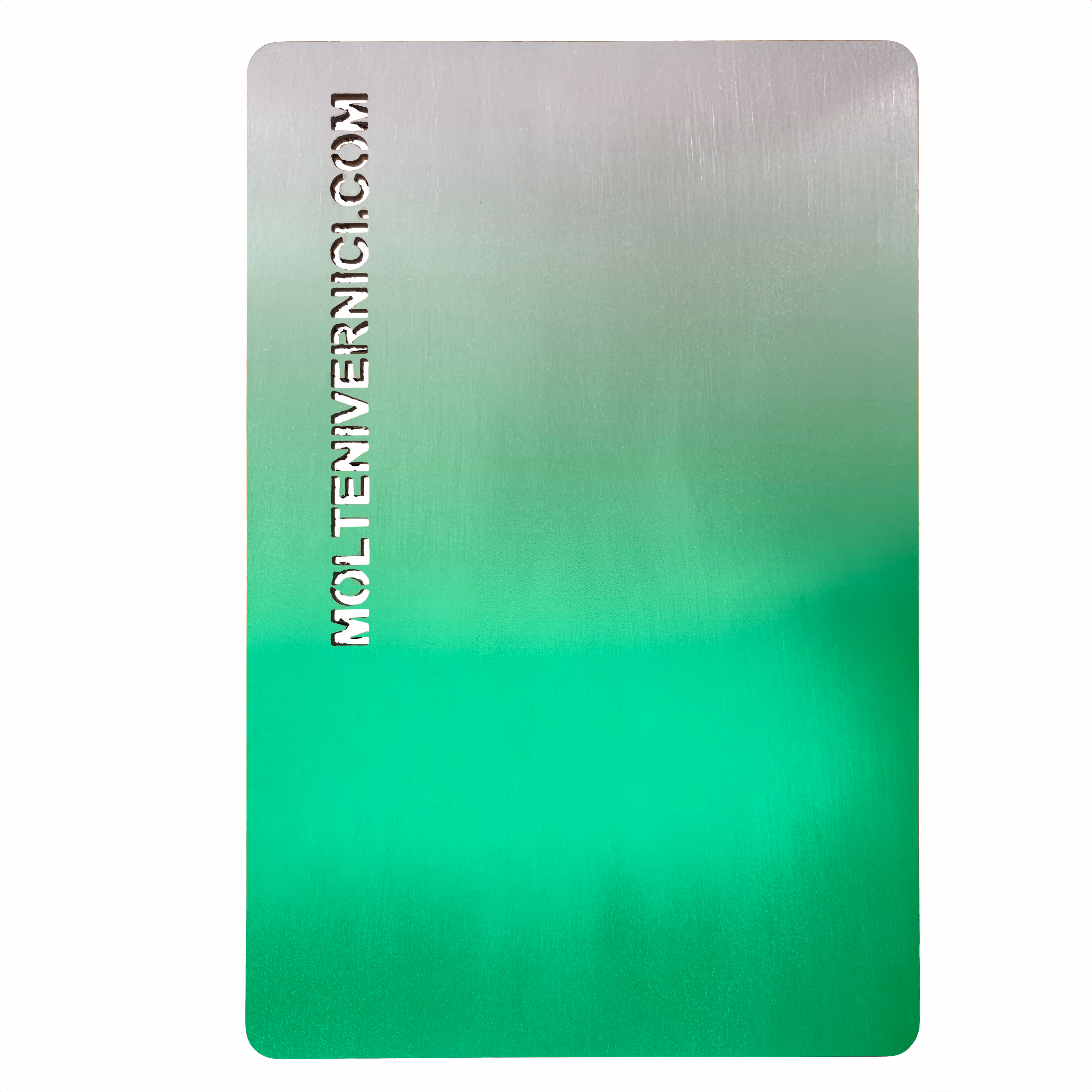 MOLTENI-VERNICI Spezialfarbe für die Architektur, grün-silbernes Design