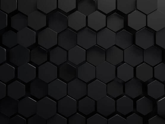 Motif hexagonal noir de Molteni-Vernici, vernis spéciaux en texture géométrique