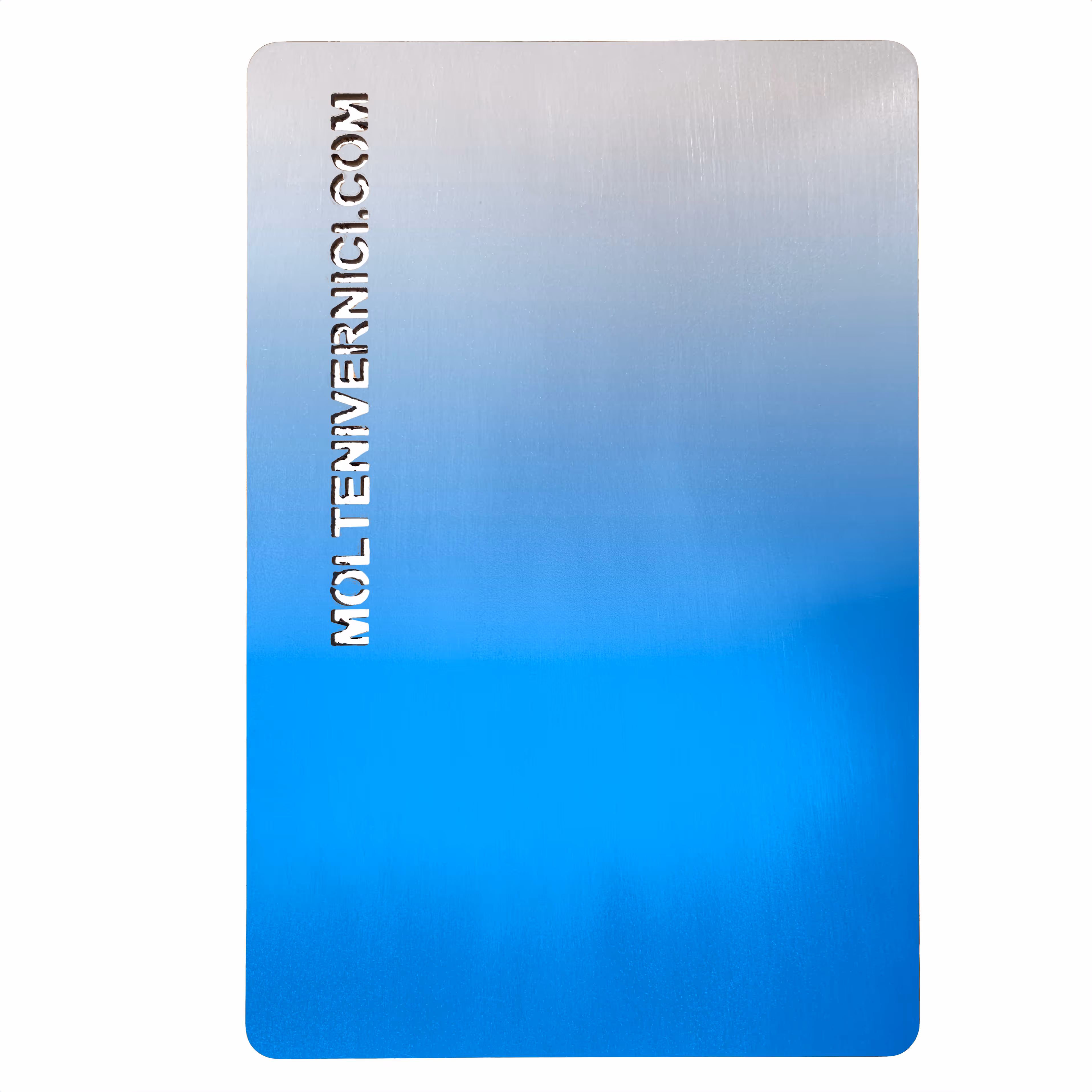 MOLTENI-VERNICI Spezialfarbe für die Architektur, blaues Farbverlaufdesign